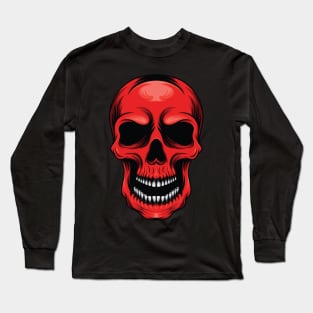 Red Skull Long Sleeve T-Shirt